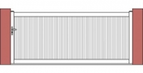 Portail coulissant PVC Alesia 3 m blanc
