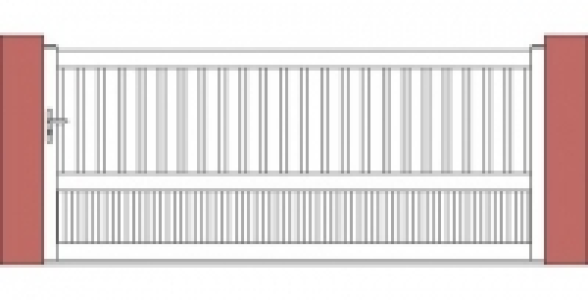 Portail coulissant PVC Argenteuil 3 m blanc