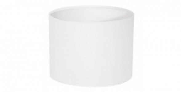 Abat jour cylindrique diamètre 13 cm coton blanc cassé COREP