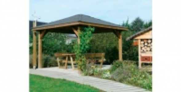 Kiosque 7,9 m² toiture 4 pentes
