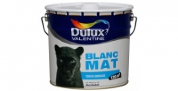 Peinture Qualité Pro acrylique mat 10L blanc DULUX VALENTINE