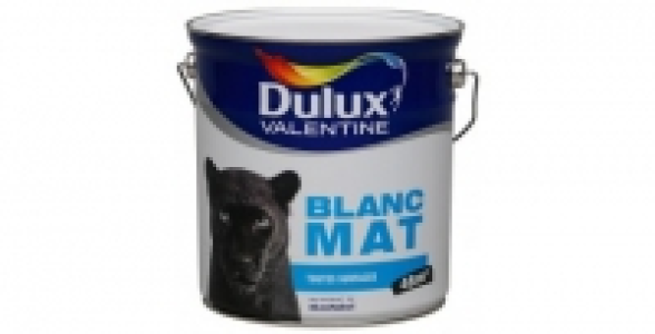 Peinture Qualité Pro acrylique mat 4L blanc DULUX VALENTINE
