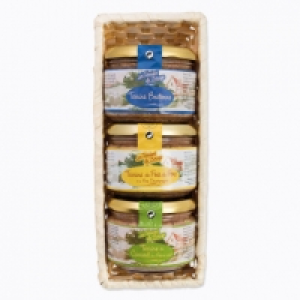 Lot de 3 terrines dans panier osier 2.89 €