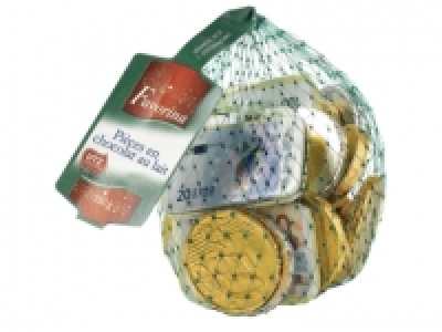 Pièces en chocolat au lait