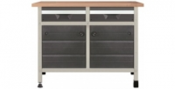 Etabli WSS620 WOLFCRAFT 113cm 2 tiroirs M 2 placards verrouillables