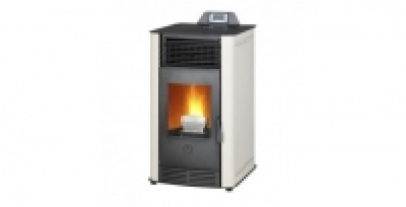 Poêle à granulés de bois DEVILLE Ailly ss bouilleur acier Noir/ivoire