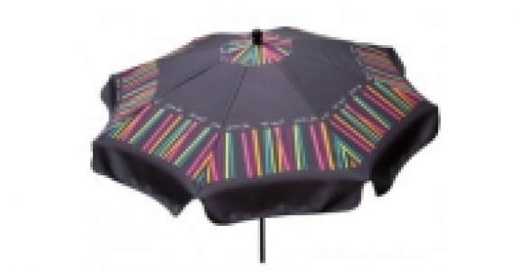 Bricomarche  Parasol rond Mikado 240 cm multi couleurs