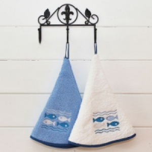Lot de 2 serviettes rondes pour invités 5.49 €