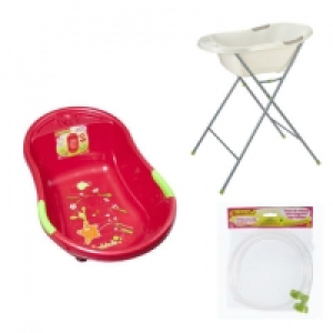 PACK AVANTAGE BADABULLE Baignoire ergo ludique F&ocirc;ret + support + tuyau