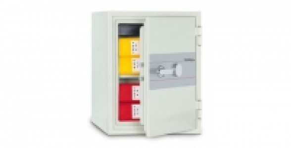 Armoire ignifuge cle double panneton protection supports papier 37 L
