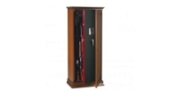 Armoire à fusils combinaison électronique en bois Teinte noyer 218 L