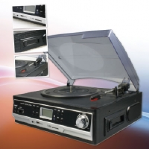 Maginon® Tourne-disque et lecteur de cassette USB