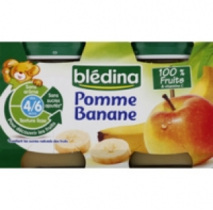 Petits pots à la pomme et banane, dès 4 mois 3.46 €