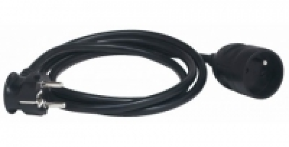 Rallonge plastique Noire LEGRAND 2P+T 5 ml