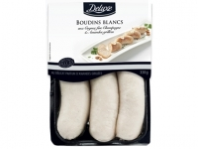 3 boudins blancs au Cognac fine Champagne
