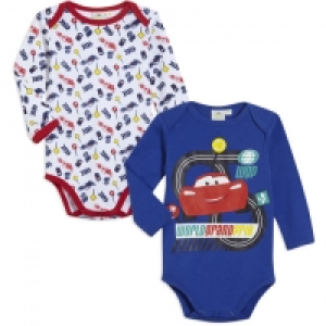 CARS Lot de 2 bodies manches longues bébé