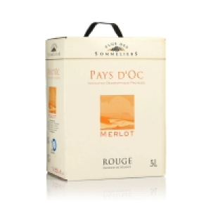 Vin de pays doc merlot 12,5% 5l 14.99 €