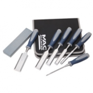 Lot de 6 ciseaux &agrave; bois + accessoires MAC ALLISTER 29.90&nbsp;&euro;