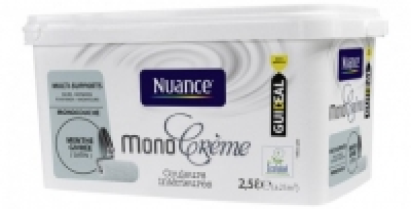 Peinture multi-supports monocr&egrave;me mat ou satin 2,5 L NUANCE