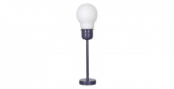 Lampe forme ampoule verre opale COREP Astro mauve