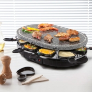 Combiné 2 en 1 : raclette & pierre de cuisson 26.99 €