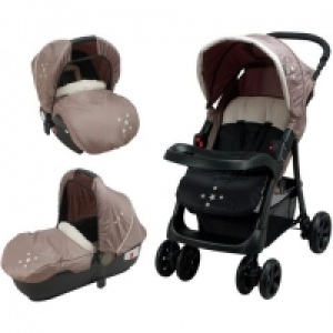 BAMBISOL Poussette combiné Trio Coffee stars TSP109