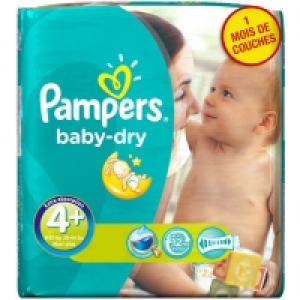 PAMPERS Baby Dry Couches Pack Economique X152 Taille 4+ (9-20 kg)
