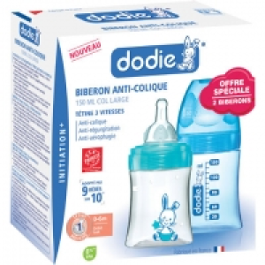 DODIE Coffret 2 biberons 150ml + tétine