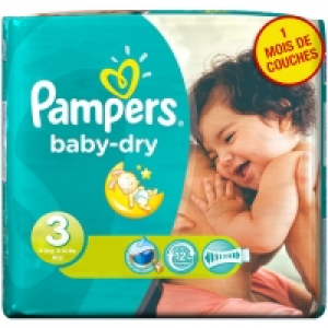 PAMPERS Baby Dry Couches Pack Economique X198 Taille 3 (4-9 kg)