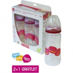 TIGEX Lot de 2 biberons +1 gratuit 300 ml intuition