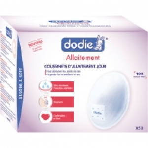 DODIE Lot de 50 coussinets dallaitement Jour avec adh&eacute;sif