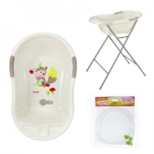 Auchan Pack Avantage Badabulle PACK AVANTAGE BADABULLE Baignoire ergo ludique F&ocirc;ret + support + tuyau