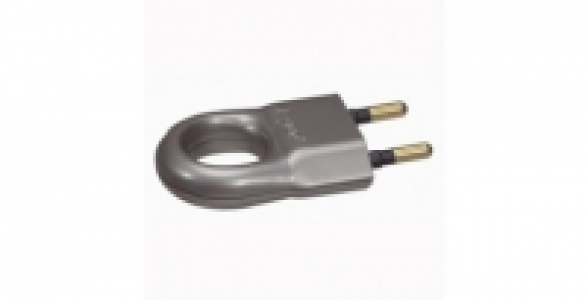 Fiche mle avec anneau alluminium 2 ples - 6A LEGRAND