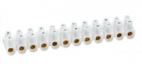 Borne de raccordement 12 bornes Nylbloc LEGRAND blanche 16mm