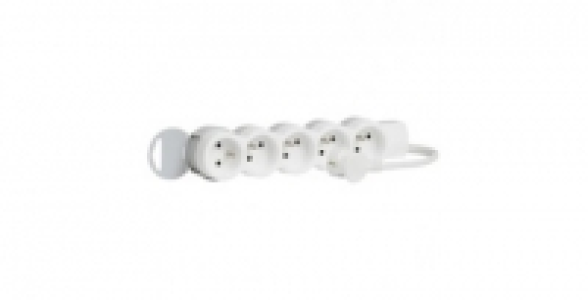 Rallonge multiprises de 5 prises 2 ples+terre LEGRAND avec cordon 3ml
