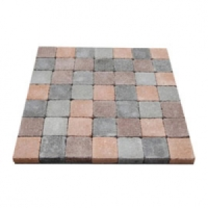 Castorama  Pavé Antinéa nuancé brun 13 x 13 cm Ep.60 mm