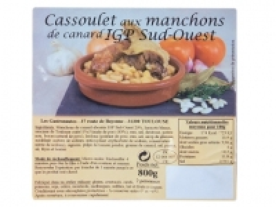 Cassoulet aux manchons de canard IGP du Sud-Ouest1