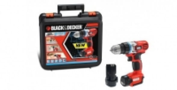 Perceuse sans fil 10,8V Lithium ultra-compacte Black&Decker 2batteries