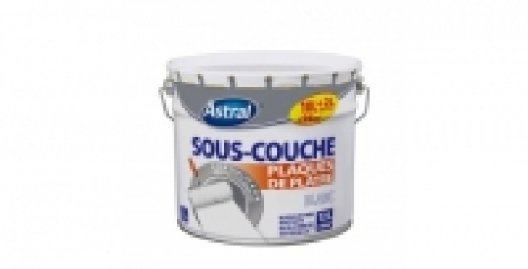 Sous-couche plaque de plâtre blanc 10 L + 20 % GRATUIT ASTRAL