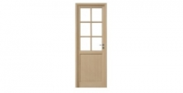 Bloc porte Pyrite Plaqué chêne L73 H72 Gauche