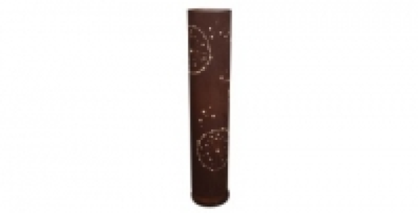 Lampadaire cylindrique COREP Poème effet daim chocolat
