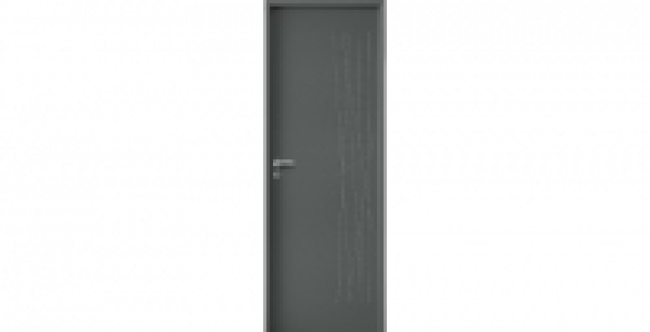 Bloc porte Snow laqué gris L83 H72 Gauche