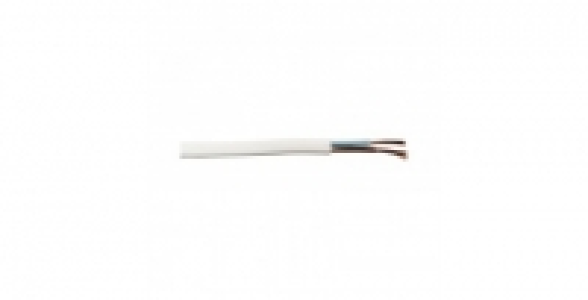 Câble électrique H03WH2 blanc 2x0,75mm² 10m BRICELEC