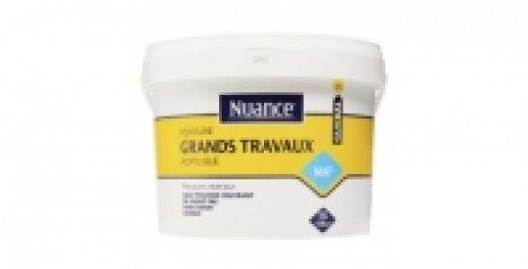 Peinture Grands Travaux 10L blanc mat NUANCE