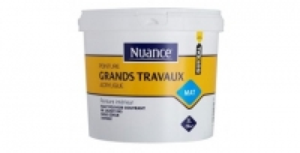 Peinture Grands Travaux 5L blanc mat NUANCE