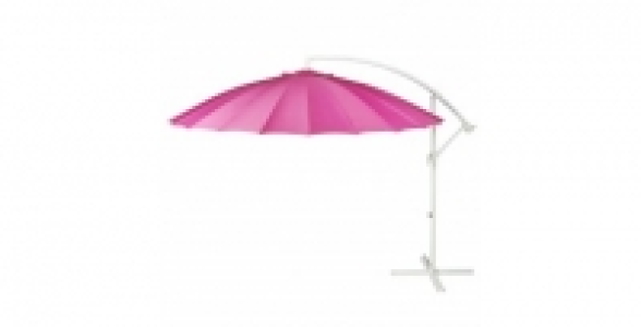 Parasol banana mat déporté prune