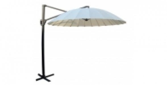 Parasol mat déporté Roman écru