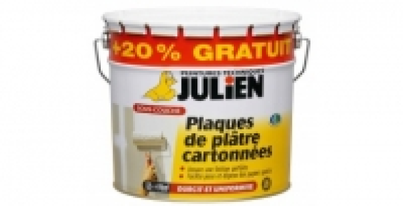 Sous-couche plaque de plâtre blanc mat 10 L+20% GRATUIT JULIEN J6