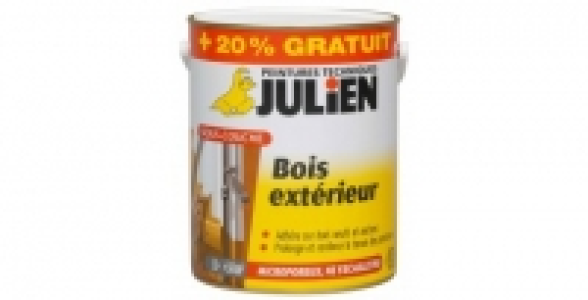 Sous-couche bois extérieur blanc mat 2,5 L+20% GRATUIT JULIEN J3