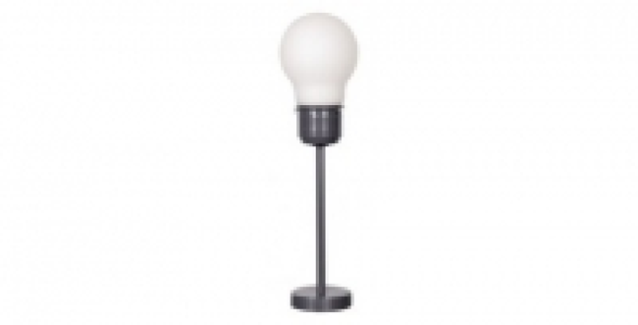 Lampe forme ampoule verre opale COREP Astro gris